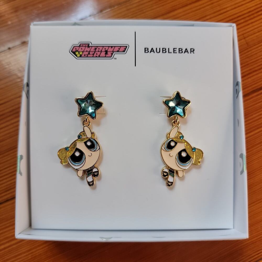 The Powerpuff Girls x Baublebar Bubbles Earrings NIB